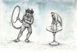 Vladimiro Beresniovo piešinyje: nelabasis visur gundo, o ypač - naršant internete?